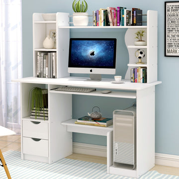 Schreibtisch Expert mit Regal und Schrank, 108 cm