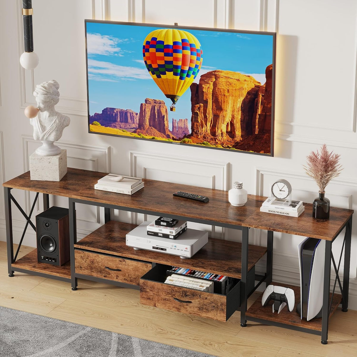 TV-Lowboard Milan mit Schubladen und Stauraum