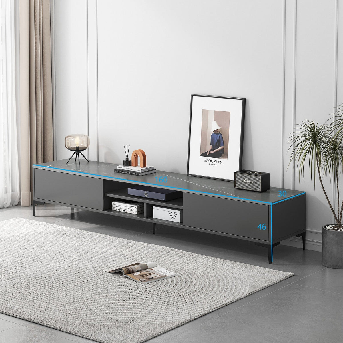 TV-Lowboard Minimalist, 160 cm