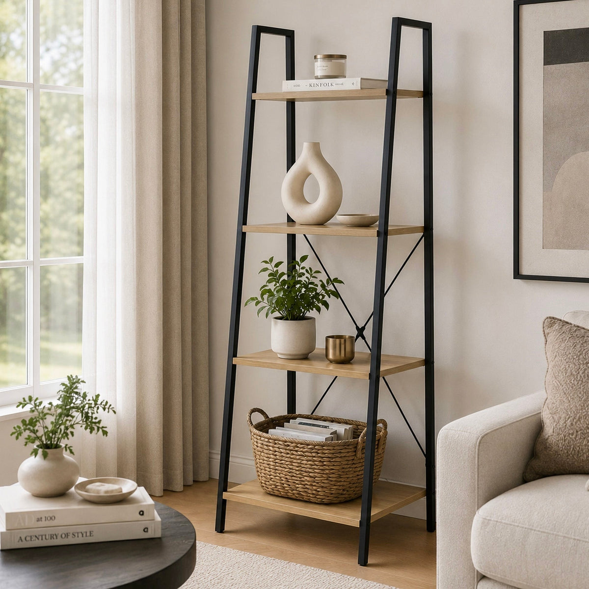 Leiterregal Elevate mit 4 Ebenen