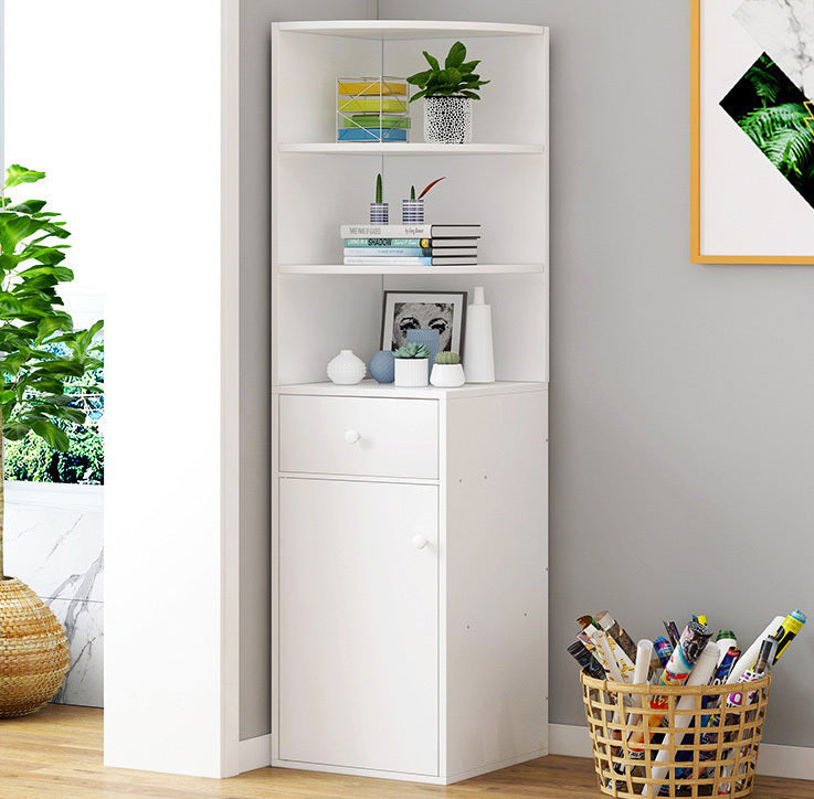 Eckregal Vision mit Schrank und Schublade, 151 cm