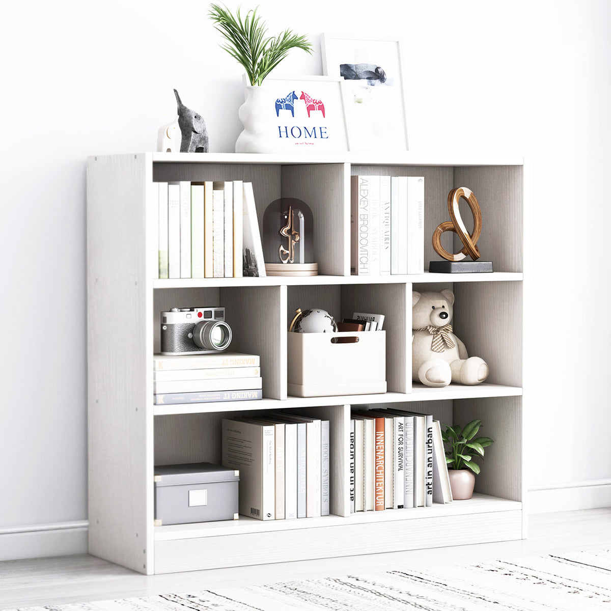 Bücherregal Melodic mit 7 Fächern, 80 x 104 cm