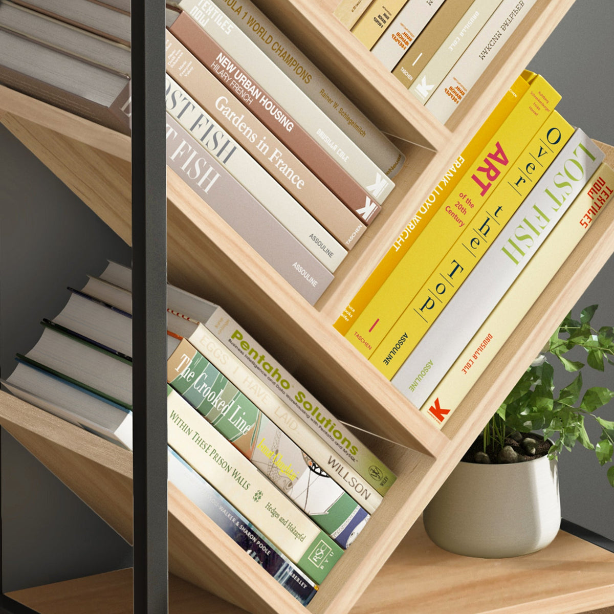 Bücherregal Broadway mit 11 Fächern, 154 cm hoch