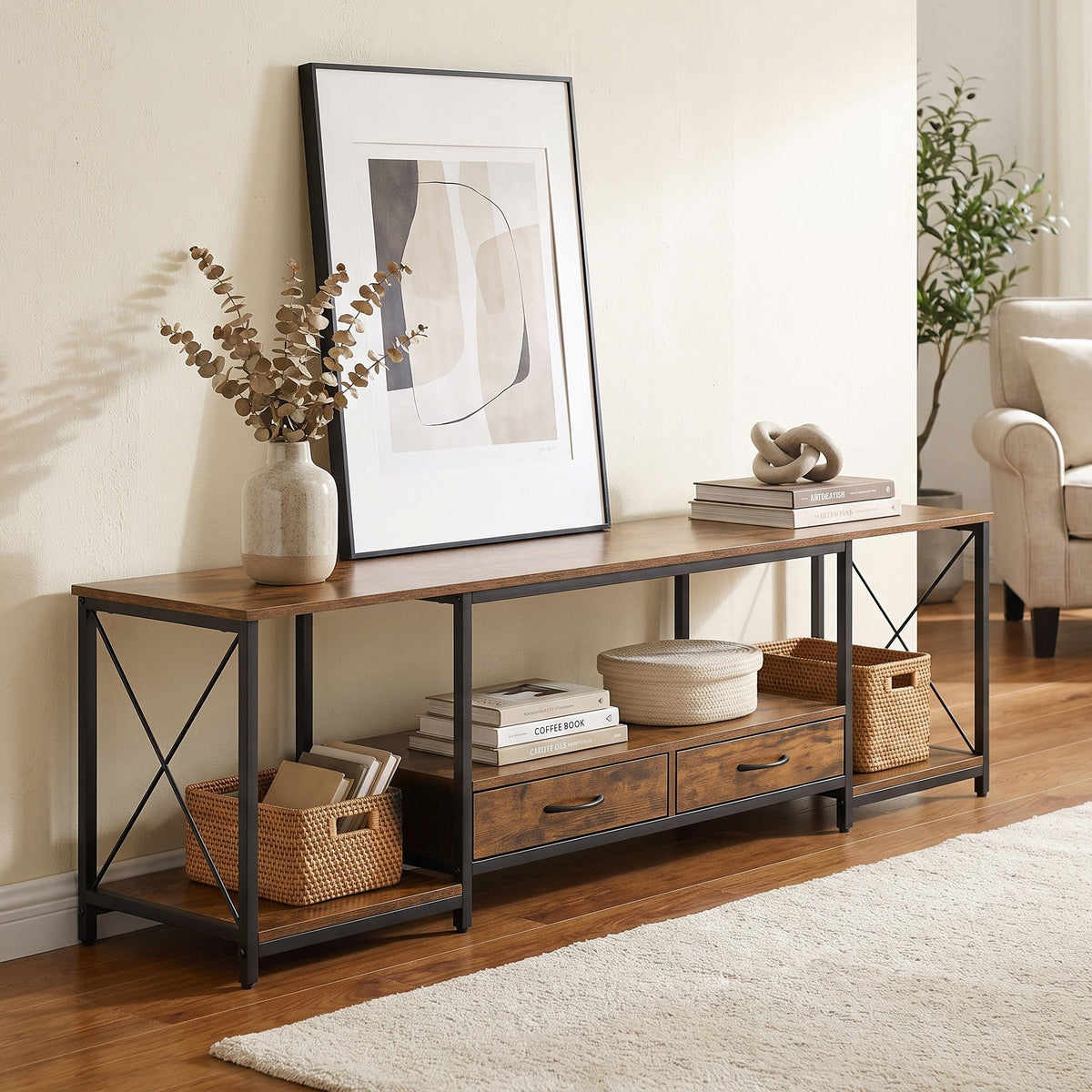 TV-Lowboard Milan mit Schubladen und Stauraum